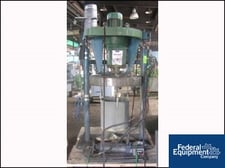 3 HP Lightnin #ND-4BV, drum mixer, stainless steel shaft & 4 blade pitched turbine agitator, explosion proof