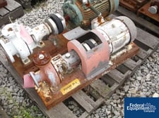 10 GPM @ 50' TDH, Durco, centrifugal pump, 1.5" x 1" x 6", D4 alloy, 3 HP, #24368