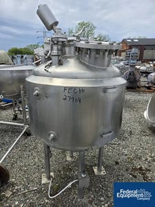 100 gallon Vessel Craft reactor, 316 Stainless Steel, 50/50 psi, jacketed, #27904