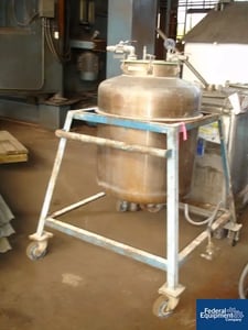 100 gallon Javo N.V. Alkmaar, Stainless Steel receiver, 50 psi, non-jacketed, #29454