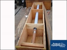 Pfaudler glass lined 3 blade retreat curve agitator, 1000 gallon, approx. 3" diameter x 108" long shaft, 30"