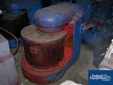 J.H. Day, pony mixer, 40 gallon, Carbon Steel, 26" dia.x 18" deep mixing can, 5 HP, 220/440 V. motor, hand