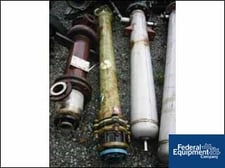 72 sq.ft. Karbate heat exchanger, shell & tube design, size 6-72, 75/75 psi, 1977, #17496