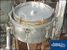 12.96 sq.ft. Sparkler Filter #18S8, filter, 304 Stainless Steel, .474 cu.ft., 60 psi @ 350°F , on legs