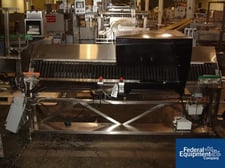 vial inspection, Pro-Quip unit, Stainless Steel base & housing, 7' long conveyor, #27292