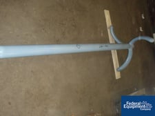 Pfaudler 500 gallon DTW glass lined 3 blade retreat curve agitator, 97" L x 3" diameter x 36" span, #31507 (2