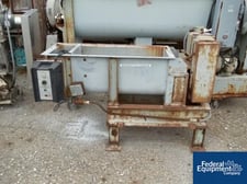 Bonnot #8, 8" Twin, twin shaft blender, Stainless Steel, 16" W x 34L trough, 2 HP, 12" x 6.5" bottom end