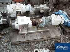 10-40 GPM @ 110 psi, ITT / Jabsco #C125200-27-121-OVZ, rotary lobe pump, Sanitary Stainless Steel, 2"