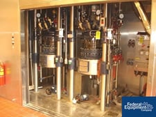 18.49 gallon R & M Italia reactor train, 70 liter, glass lined, removable dish top, dish bottom, 150 psi