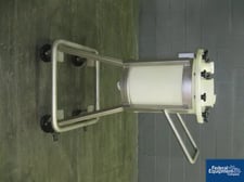 9 gallon Plastic tank, 12" dia.x16" straight side, removable flat top, dish bottom, (2) 2", (1) 5.5" top