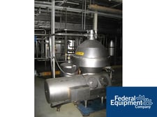 Alfa-Laval Tetra Pack #CRPX714-HGV, separator self cleaning Hermatic centrifuge, 22 KW motor, 1998, #34729