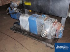 140 psi, Albin type #440ES, rotary lobe pump, Stainless Steel, 4" inlet/outlet, 250 Degrees Fahrenheit, on