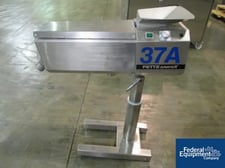 Fette Gratex, tablet deduster, 14" long screen, on adjustable stand, 220 V., serial #90582, #35320