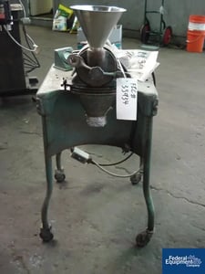 Mikro #CF Pulverizer, brass, 1 HP motor, 115/230 V. 1 phase, gravity feed w/hopper, serial #62J594, #35934