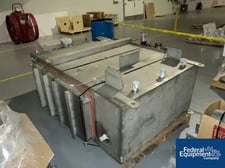 150 sq.ft., Flanders Stainless Steel dust collector, on legs with manifold & timer, #36341