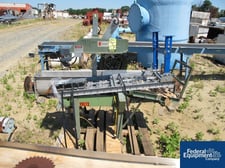 Little David #7B, case sealer, top & bottom tape heads with powered belt conveyor, #36426