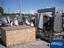 804 sq.ft., Alfa-Laval #H10-RC, stainless steel plate & frame heat e, 145 psi, 119 plates, serial #3906,1982