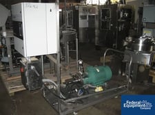Tri-Clover, Tri-Clover Steel centrifugal pump, 2.5" inlet, 1.5" outlet, 15 HP, mounted on cart, 230 V., #37642