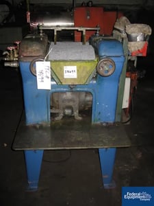 8" x 12" J.h. Day, 3 roll mill, cored & chromed rolls, manually adj.1st & 3rd rolls, brass end guides, knife