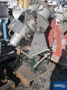 Dravo pelletizing disk, Stainless Steel, 14" diameter disk, on base w/.25 HP motor, #38802