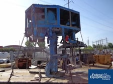 60/60/30 HP Hockmeyer tri-shaft vacuum mixer, (2) 60 HP high speed dispersers, (1) 30 HP anchor type