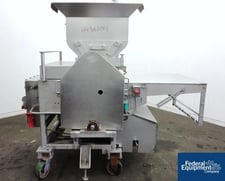 Patty Former, Bridge #240, Stainless Steel, with product hopper on base, #40121