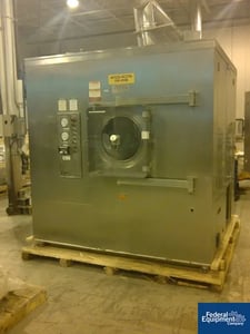 60" Thomas Accela Cota #60DXXL, coating pan, Stainless Steel, 60" dia x 40" D perforated pan, 1996, #39955