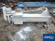 12" diameter x 6' long, Stainless Steel screw conveyor, U-trough style w/cover & motor, #40692