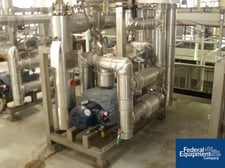 Temperature Control Skid, Watlow Hannibal heat exchanger, 3 HP, with explosion proof circulation pump, 2007