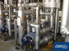 Temperature Control Skid, Watlow Hannibal heat exchanger, 3 HP, with explosion proof circulation pump, 2007