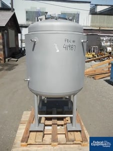 110 gallon Alloy Products, reactor, 316L Stainless Steel, dish top/bottom, 30 psi @ 100&deg;F int, 120 psi @