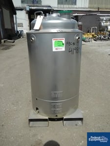 30 gallon Alloy Products, receiver, 316L Stainless Steel, dish top/bottom, rated 95 psi @ 100° F,,120psi #