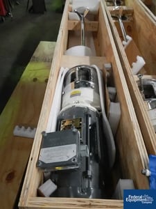 1 HP Boston Gear, agit.dr, 230/460 V.explosion proof motor, 316 Stainless Steel shft/bld.w/2-tier 4-gld