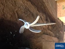 Pfaudler Cryolock Agitator, 2000 gallon, glass lined, 146.25" L, 3.5" seal w/SRW/RW end, 3.5" agit.hub