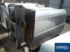 1000 gallon Carbon Steel Kettle, 52" x 58" x 83" str.side, flat top, slopping bottom, panel jkt.on side