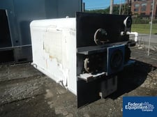 1000 gallon Carbon Steel Kettle, 52" x 58" x 83" str.side, flat top, slopping bottom, panel jkt.on side