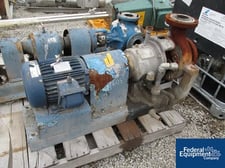 150 GPM @ 48' TDH, Brother, 3" x 4", Carbon Steel, on base w/5 HP explosion proof motor, serial #117121