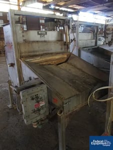 Dump Station, Young #10X8-C, Stainless Steel bag dump, 5" x 5" dump area, integrally mtd.dust filter