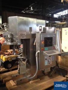 75 liter GEA Collette #GRAL-75, high shear mixer, Stainless Steel construction, serial #300GRL00750102, less