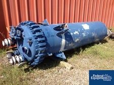 600 gallon Tycon, glass lined receiver, 36" dia.x 11' straight side, removable dish top/bottom, 50 psi, NB