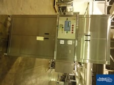 Finn Aqua #200-H-1, single effect still w/heat exchanger, 116 psi @ 347°F shell & tube sides, controls, s/n