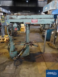 7.5 HP Myers #500E-7.5, Stainless Steel shaft, barrel clamp, 230/460 V. explosion proof, vari-speed, hyd.lift