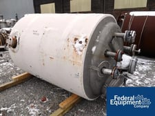 500 gallon Precision Stainless, 316 Stainless Steel reactor, 2000 liter, 48" dia.x 72" straight side, dish