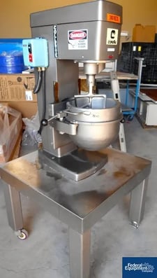 4 gallon Collette #EMP20, Stainless Steel, 20 qt.capacity, bench top des.w/motor drive, bowl & beater, 240