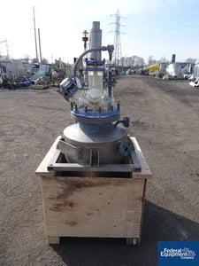 7.5 gallon EHW Thale, kilo lab reactor train, glass lines w/glass top, 14 psi @ 200°C int, jktd.87 psi @ -1