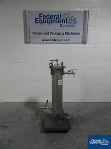 8" Fulflo #6SB12, basket filter, Stainless Steel, 8" diameter x 24" deep basket, 150 psi @ 400°F, #45783