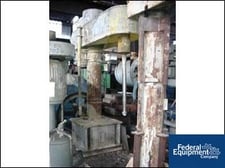 15 HP Hockmeyer #HV-15, Stainless Steel shaft & blade, air over oil hyd.lift, 49" rise, 42" L shft on 24" H