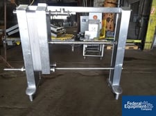 55 sq.ft., York, Stainless Steel plates & frame, (32) 12" W x 44" H plates, 2" in/outlets on legs, serial