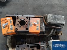 3.5" Dynisco #EH35, Hydraulic Slide Plate Screen Changer, dual break plate less breaker plates, 2HP