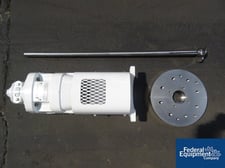 1.5 HP Chemineer #30DNT, Agitator Drive, mechanical seal, 27" L Stainless Steel shaft w/prop blade, serial